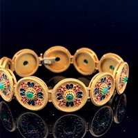 Pulsera Cianfrone Gioielli Mujer in Oro Smeraldo 1.80 Ct BROR-52-198 - BROR-52-198